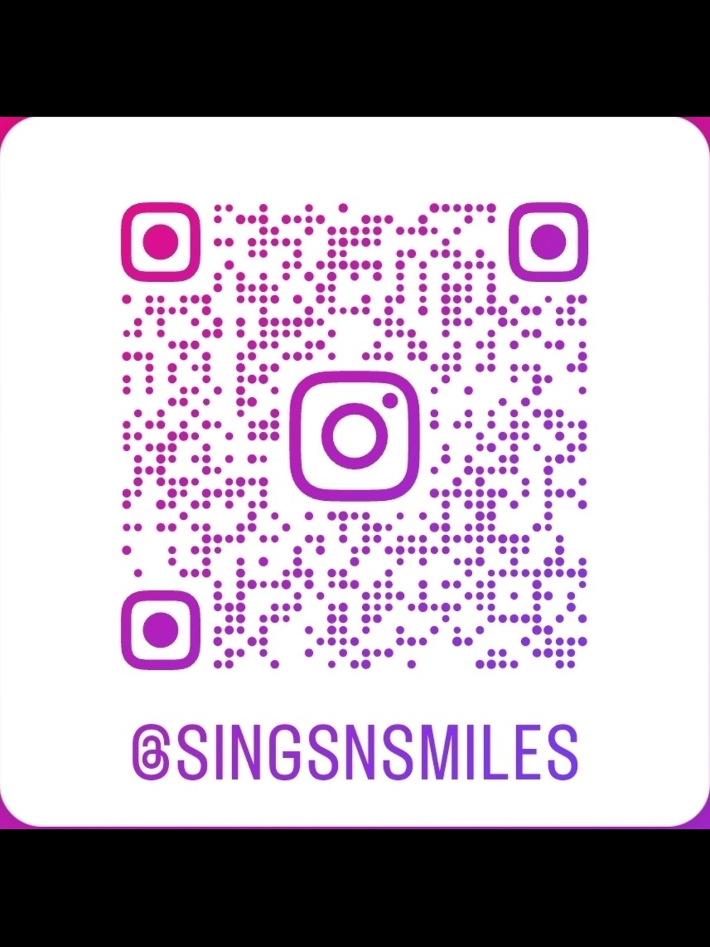 ➡️ ON INSTA! @singsnsmiles